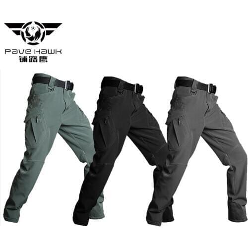 PAVEHAWK Reflection Warm Waterproof Soft Shell Work Casual Pant Men Army Military Trousers Mens Tactical Cargo Pants Winter