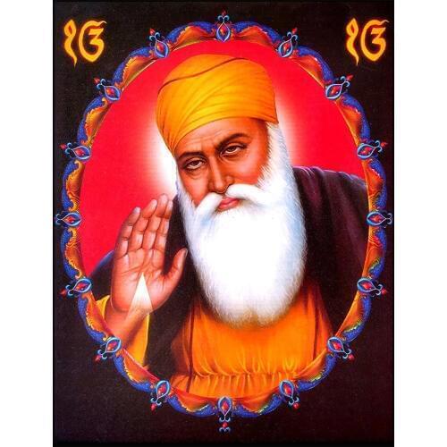 Full Square / Round Drill 5d DIY Diamond Painting Kits Guru Nanak Wall Picture Rhinestone Mosaic Diamond Embroidery Cross Stitch