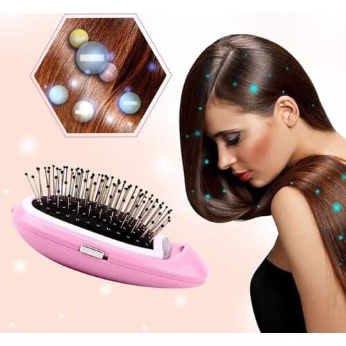 Portable Electric Ionic Hairbrush Negative Ions Hair Comb Brush Hair Modeling Styling Hairbrush