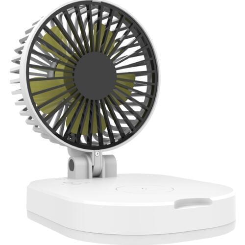 FAN-20 Portable Silent Mini Fan Student Electric Fan Chargeable Small Desktop Fan Wireless Charging USB 10000Am