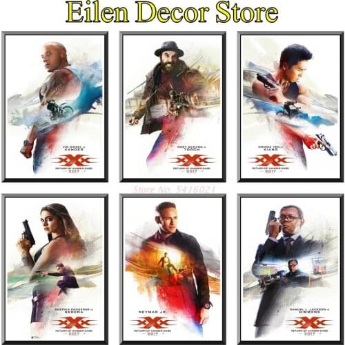 XXx: Return of Xander Cage Movie Poster Wall Poster Funny Posters & Prints Retro Movie Poster Wall Decoration Art Prints 42X30cm