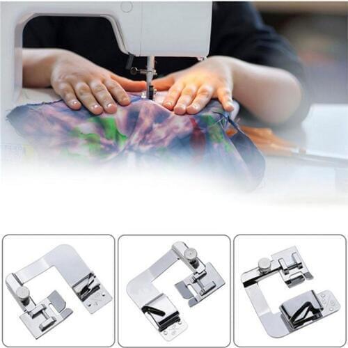 4/8 6/8 8/8 Inch Rolled Hem Presser Foot Set Sewing Machine Presser Foot Household Sewing Machine Accessories For Low Shank