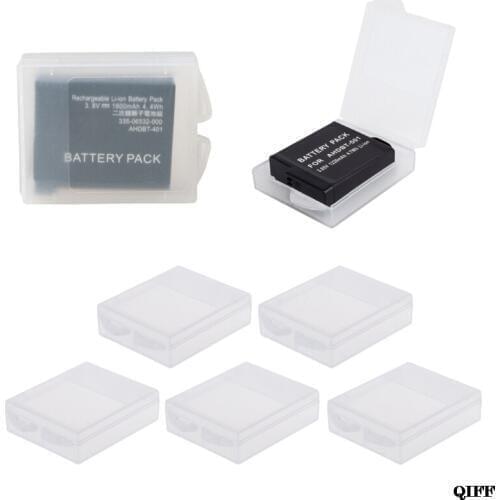 Drop Ship&Wholesale 5Pcs Battery Protective Storage Box For GoPro Hero 5/4 xiaomi Yi Camera APR29