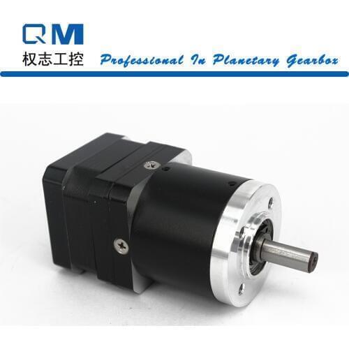 Geared Stepper Motor Nema 17 Planetary Reduction Gearbox Ratio 30:1 25 Arcmin Nema 17 Stepper Motor 26mm cnc robot pump