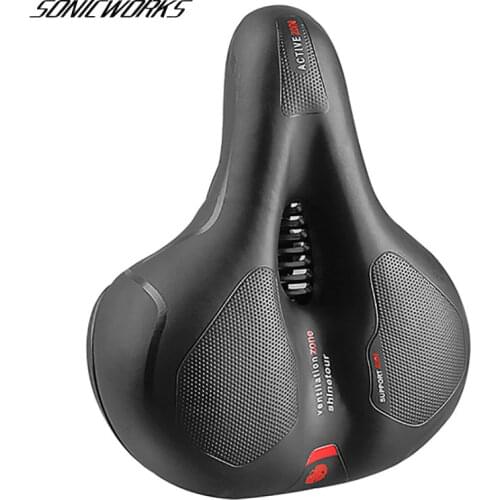 Bicycle Saddle PU Steel Hollow Breathable Soft Memory SpongeSeat Waterproof Absorption Rainproof Outdoor Sports MTB Bike Cushion