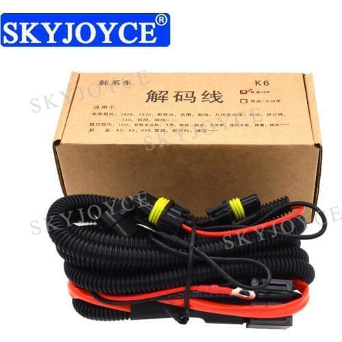 SKYJOYCE 1 Piece 35W K6 HID Decoder Line Canbus Wire Error Warning Canceller for Kia K3 K5 Sportage Sorento Hyundai IX25 IX35
