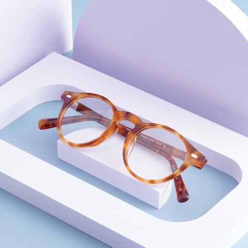 Gregory Peck OV5186 Vintage Eyeglasses Women Clear Frame Men Round Glasses Optical Frame for Prescription Lens Round Glasses