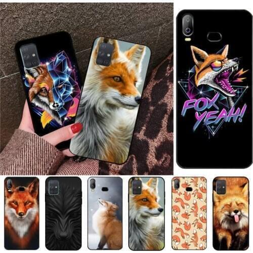 YJZFDYRM Animal fox in the wild Autumn Phone Case For Samsung Galaxy A21S A01 A11 A31 A81 A10 A20 A30 A40 A50 A70 A80 A71 A51