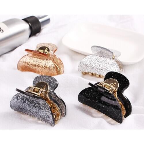 Women Girls Cute Glitter Candy Colors Hair Claws Sweet Hair Clips Holder Hairpins Barrettes Headband Fashion Hair Accessories