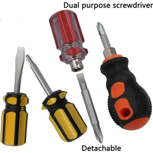 1Pcs Mini Small Portable Radish Head Screw Driver Transparent Handle Repair Hand Tools Precision Car Repair