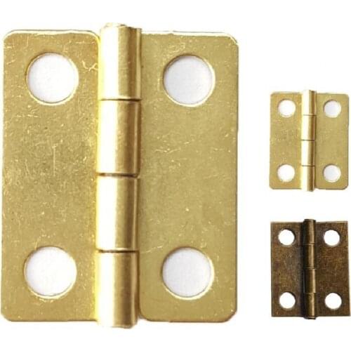1000pcs/lot 18*15mm Small Brass Hinges for Wholesale Wooden Plated Box Craft Gift Box Decoration