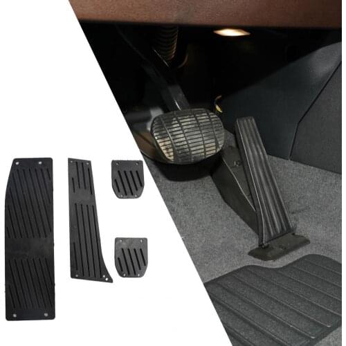 4Pcs Aluminium Alloy Gas Brake Pads Pedals Anti-Skid Accelerator Brake Footrest Pedal for BMW X1
