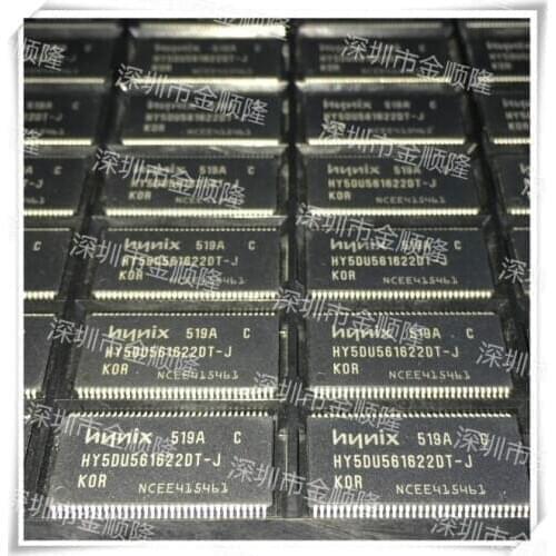 5pieces HY5DU561622DT-J HYNIX TSOP 256Mb DDR SDRAM