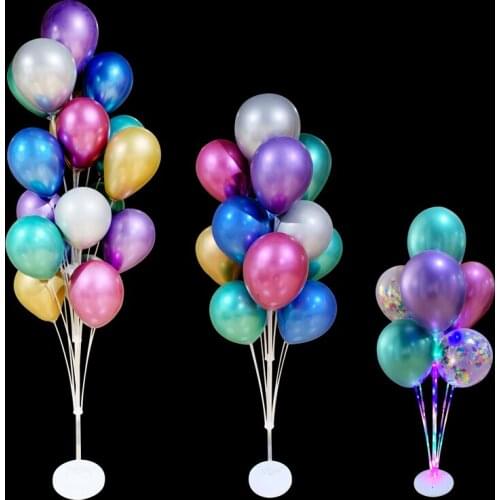 7/13/19Tubes Balloon Stand Ballon Holder Column Confetti Balloons Birthday Party Decoration Baby Shower Wedding Christmas Deror