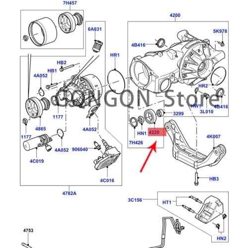 CAR differential bearing 2006 -2014lan dro ve rfr eel and er2 bearing pinion gearbox bearing differential oil seal half shaft oi