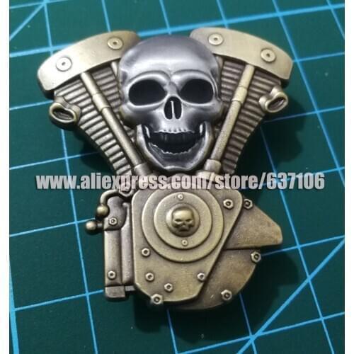 Motorcycle Club biker brooches pins for the Jacket shoes clothing vest badges skull engine hat pins brooches fo biker rider pins
