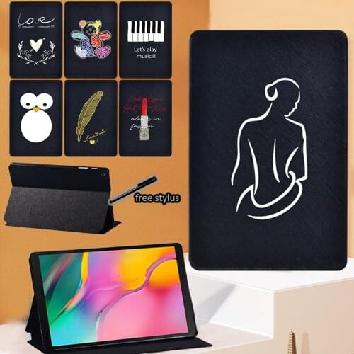 Tablet Case for Samsung Galaxy Tab S4/Tab S5e 10.5"/Tab S6/Tab S6 Lite 10.4" P610 P615/Tab S7 T870 T875 PU Leather Stand Cover