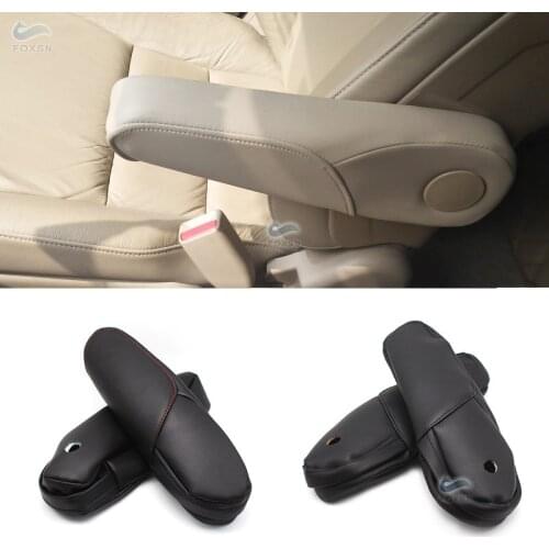 For Honda CRV 2007 2008 2009 Microfiber Leather Driver / Passenger Side Seat Armrest Handle Decor Cover Protection Trim