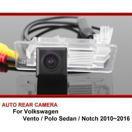For Volkswagen Vento VW Polo Sedan Notch Car Reverse Backup HD CCD Rearview Parking Rear View Camera Waterproof Night Vision