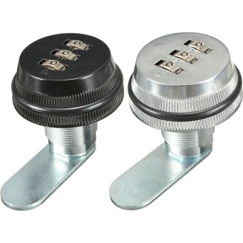 Alloy Code Combination Cam lock Keyless Post Mail Box Cabinet RV 3 Dial