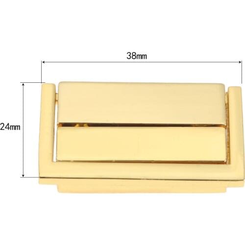 1Pc Antique Alloy Box Buckle Clasp Square Vintage Wooden Wine Box Locked Toggle Latch Clasp Furniture Hardware 38x24mm