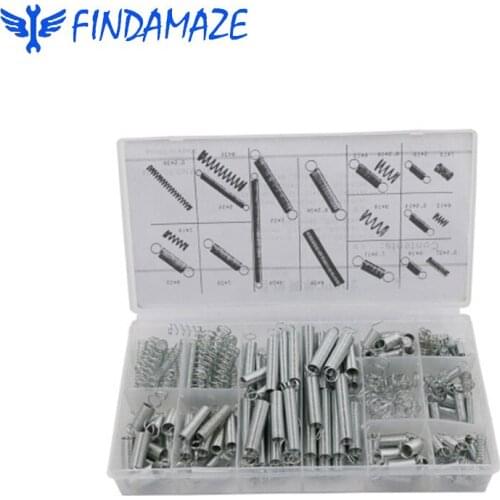 Small Metal Loose Steel Spiral Spring Combination Kit Combination 200pcs Tension Hook Spring Set Hardware Accessories In A Box