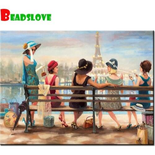 Fashion woman party DIY diamond mosaic sales square diamond embroidery display rhinestones pictures diamond painting 5d full