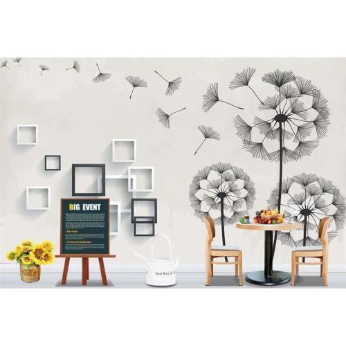 Beibehang wallpaper for walls in rolls mural Modern minimalist hand drawn sketch floral wallpaper decoration tv background wall