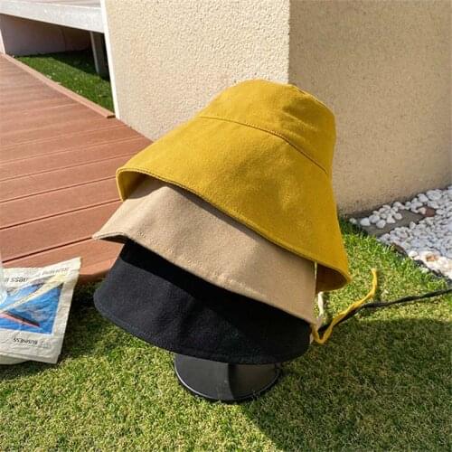 Fibonacci 2020 New High Quality Hip Hop Bucket Hats Bob Women Sun Hat Split Bandage Width Brim Cover The Face Panama Cap