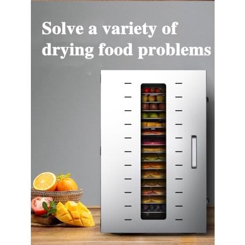 Food Dehydrator Fruit Vegetabl Drying Machine Snacks Herbs Gain Meat Food Dryer 16-Layer Stainless Steel Dry Fruit Machine