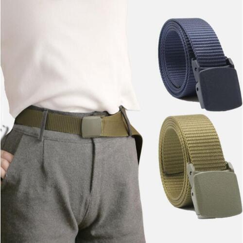 Outdoor Tactical Casual Fashion Tactical Belt Automatic Buckle Students Belt Airsoft Sports Training Waist Support Accessories
