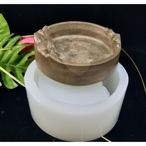 SN0119 PRZY Silicone Mold Storage Cement Concrete Molds 3d Ashtray Molds Gypsum Desktop Decoration Clay Resin Moulds