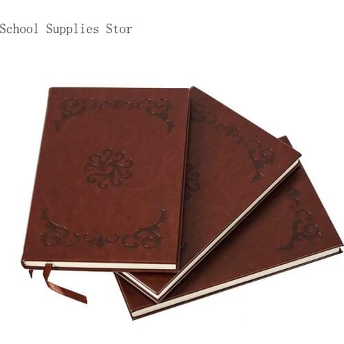 Notebook Anime Retro Simple Leather Business Notebook Student Diary Around Budget Book Binder Diary