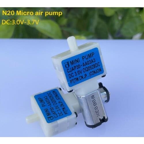 DC 3.7V mini air pump M20 DC motor small air pump suitable for voltage 3V-5V Oxygen pump for Aquarium fish tank 30KPa