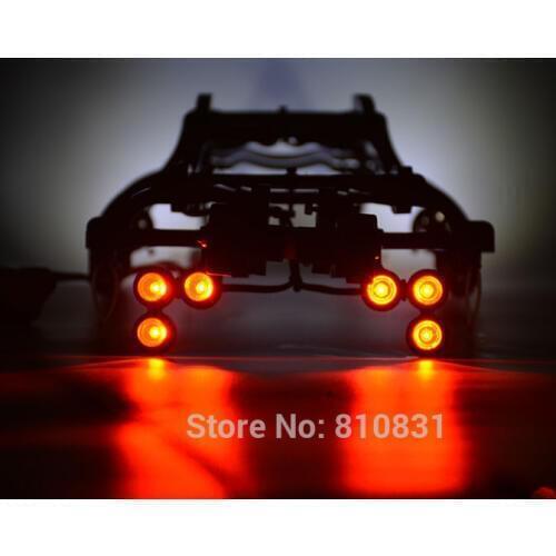 1/10 Rc Car Traxxas E-REVO EREVO Nylon Body Cover Roll Cage Protection Double Wheel Wheelie Bar+12 Piece Lamp Headlamp