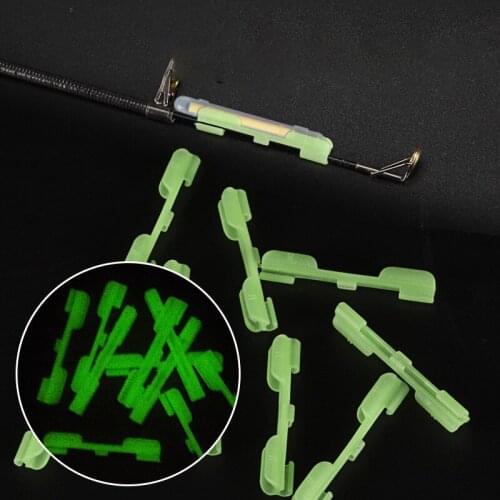 10pcs Night Fishing Rod Light Holder Fishing Tackle Accessories Fake Lure Clip New
