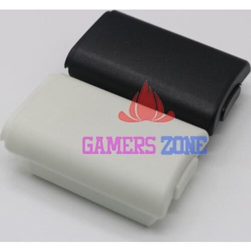 10pcs AA Battery Shell back Cover Holder Case Parts for Xbox 360 Wireless Controller W/ Sticker Black White Each 5pcs