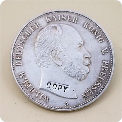 1875 A German states (Prussia) 5 Mark - Wilhelm I COPY COIN