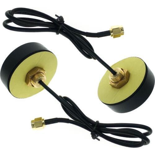 2pcs/lot GPS antenna SMA male Outdoor anti-theft waterproof cabinet antenna active ceramic high gain 28DBi