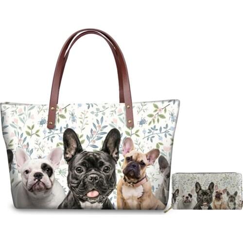 2020 Cute Dog Women Handbags Yorkshire Puppy Print Tote Shoulder Bag Fashion Ladies Messenger Free Drop Shipping Wholesale
