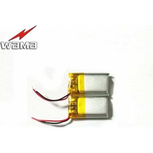 8pcs/lot 351220 60mAh 3.7V Rechargeable Lithium Li-Polymer Batteries for Bluetooth Earphones MP3 Digital Products Battery