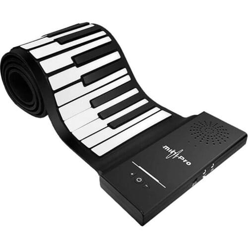 88 Keys Electric Piano Roll Up Piano Portable Rechargeable Electric Hand Roll Piano With Speaker For Kids Beginners Gift