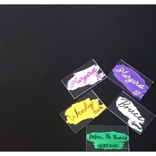 Wholesale Clear Acrylic Table Place Card For Guest Rectangle Square DIY Escort Wedding Name Place Setting Calligraphy Stationery