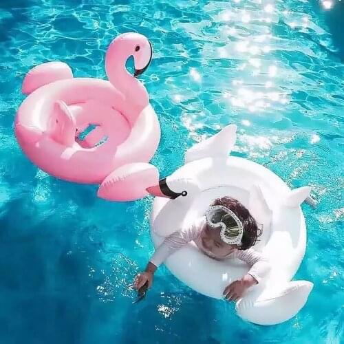 Baby Flamingo Swan Swimming Float Seat Inflatable Pool Float Baby Summer Water Fun Pool Toys Gifts Kids Swimming ring 0-4 year
