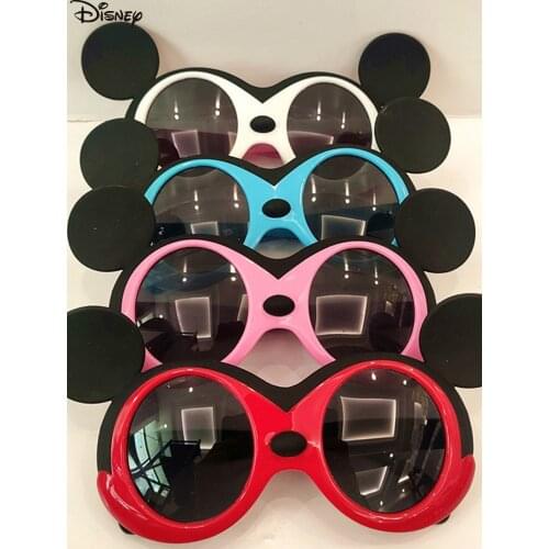 Disney childrens sunglasses polarized sunglasses boys and girls Mickey glasses UV protection funny 3-10 years old cartoon