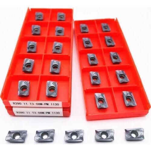 Milling insert R390 11T308 PM 1130 carbide indexable turning insert R390 metal cutting tool for lathe