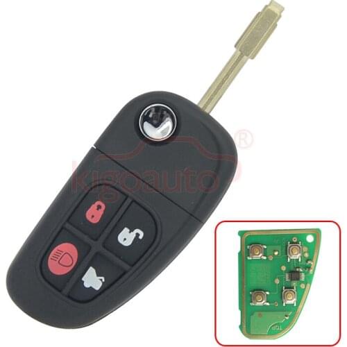 Flip key 4 button 315Mhz FO21 blade NHVWB1U241 for Jaguar X S XJ XK car remote key