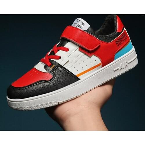 Brand Kids Sneakers Boys Leather Flat Shoes Non-Slip Girls Children Footwear Rubber Unisex Boy Girl Child Outdoor Casual Shoe