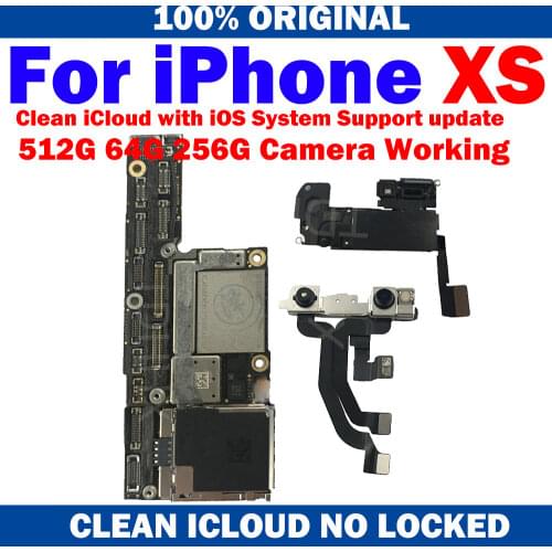 USA Version LTE 4G iCloud Free Unlocked Mainboard For IPhone XS Motherboard MB LBS Full Chips Official Version