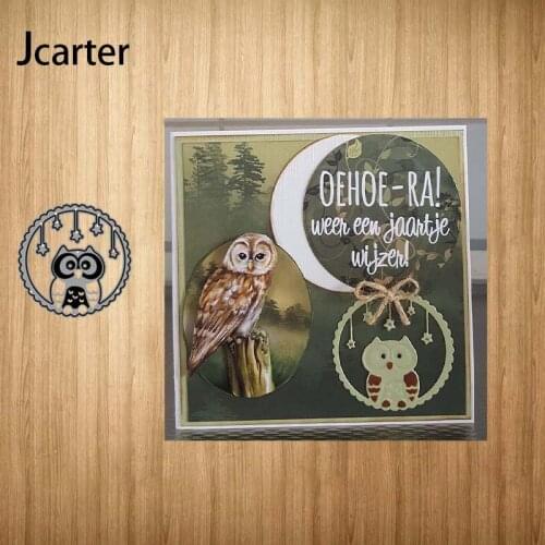 New Design Metal Cutting Dies Circle Owl Star Craft Stencil Diy for Scrapbooking Handmade Card Make Shape Album Decoration Model